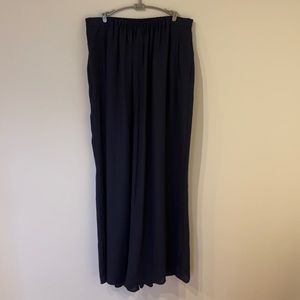 Zara navy mesh palazzo pants